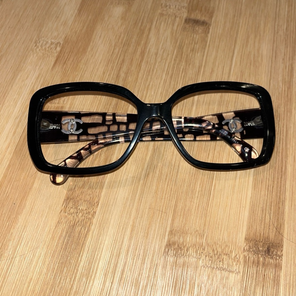 Chanel Black and clear sunglasses/eyeglasses frames only - Picture 2 of 12